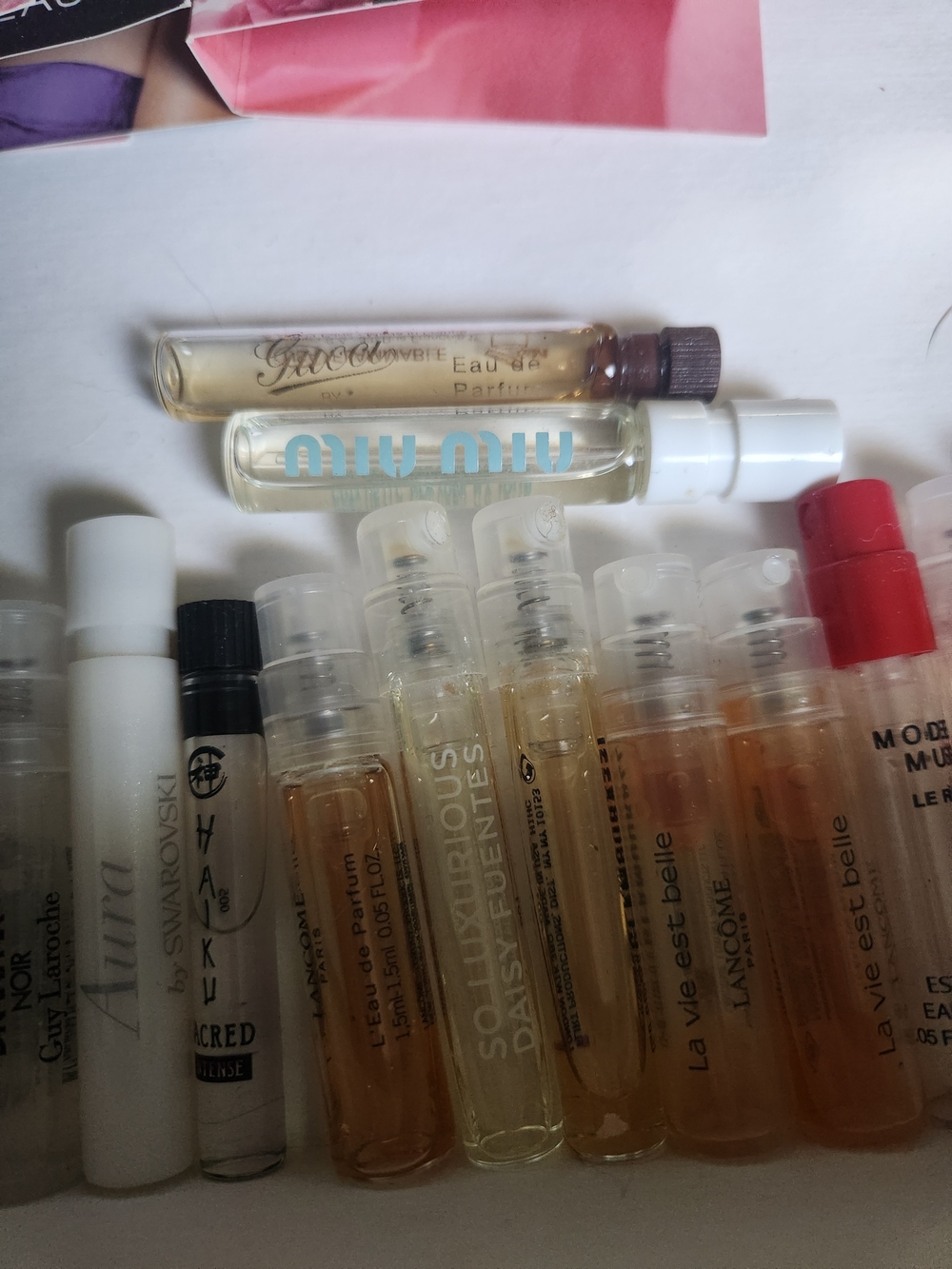27-Gucci, Miu Miu Parfum Sample Vials - Picture 6 of 7